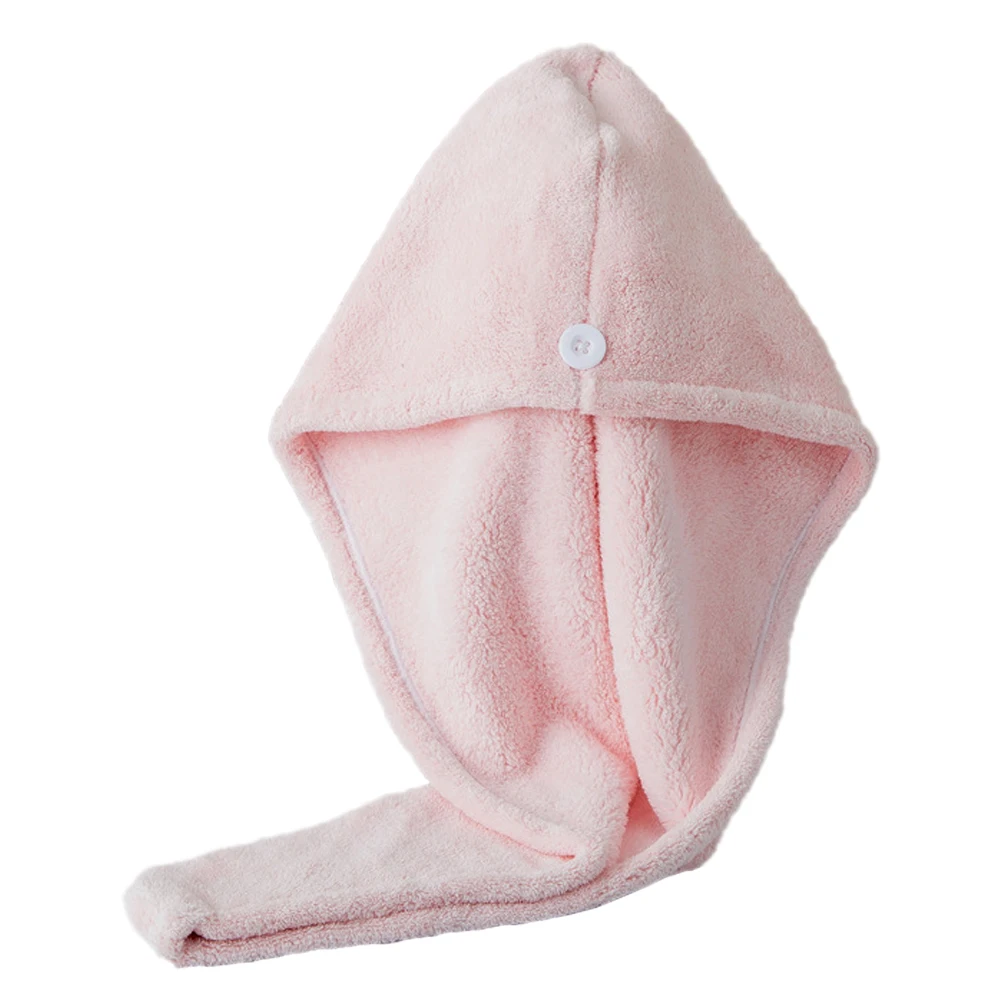 Simple Hair Drying Cap Coral Velvet Hair Drying Towel Thicken Hair Drying Towel Water Absorption Hair Drying Cap
