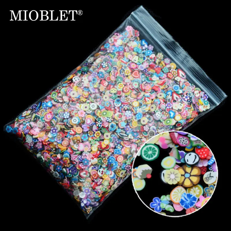 MIOBLET 10 г 1000 шт. наклейки для дизайна ногтей 3D украшения смешанные цветы перо