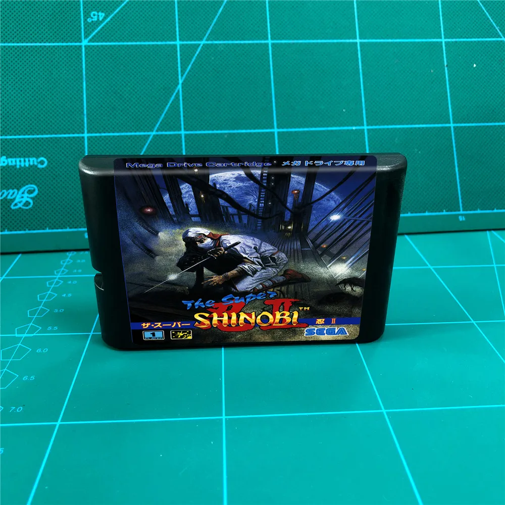 Супер Shinobi II 2 16 бит MD картридж для игровой консоли MegaDrive Genesis|Запасные части| |