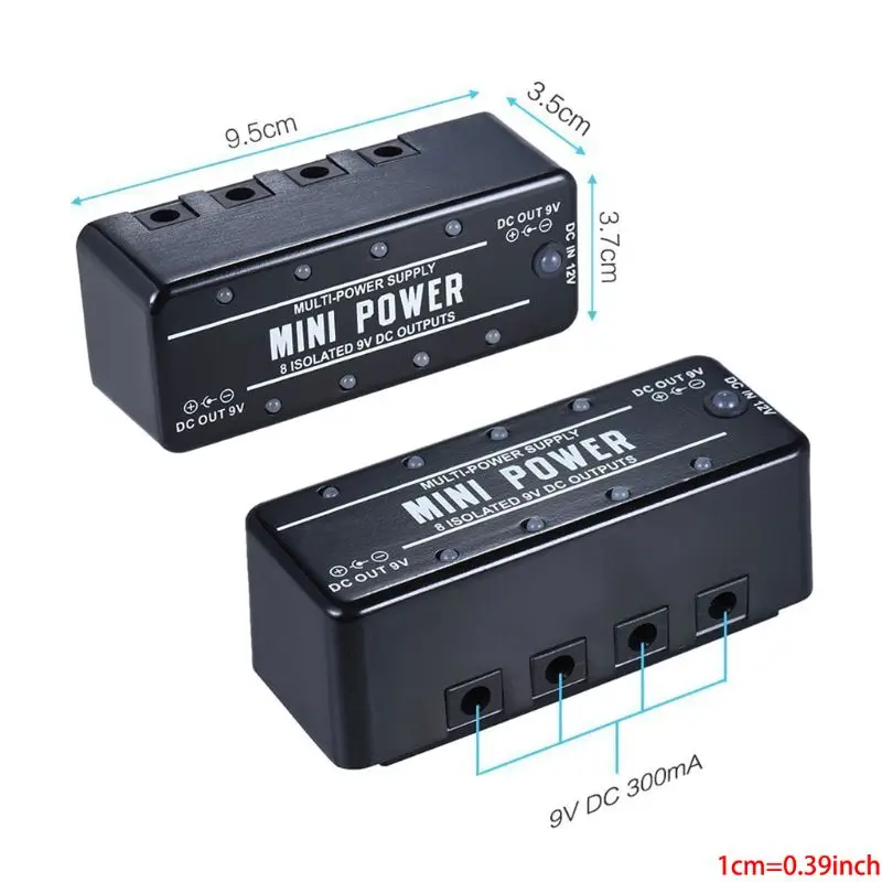 1 комплект Rowin 8 изолированные 9V выходы постоянного тока мини блок питания для гитары педаль эффектов