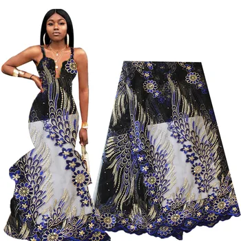 

Ourwin Nigerian Lace Fabric 2020 High Quality Lace for Party Weeding Dress Mesh Embroidered Tulle French African Lace Fabric