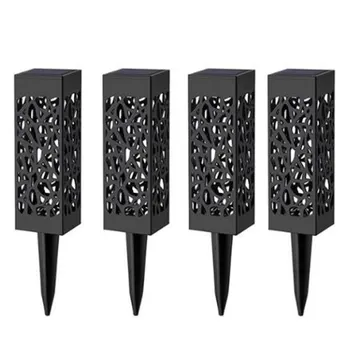 

New 4 PCs LED Solar Garden Lights Outdoor Lawn Light Path Lamp for Patio Yard and Garden Warm White