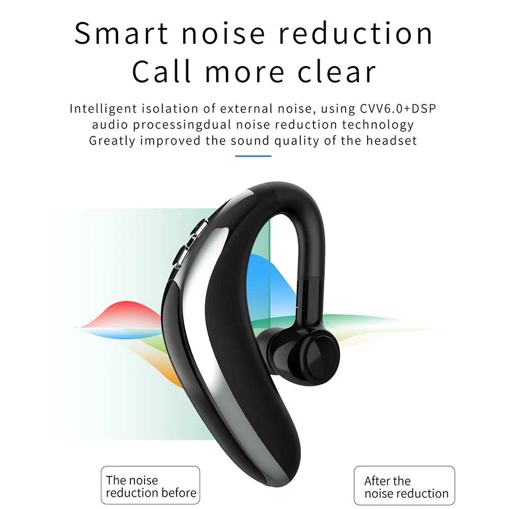 H500 Bluetooth V5 0 Drive Earphones Wireless Hook Design Comfortable Mobile Phone Alternate Earbud For Left Right Ear Headset
