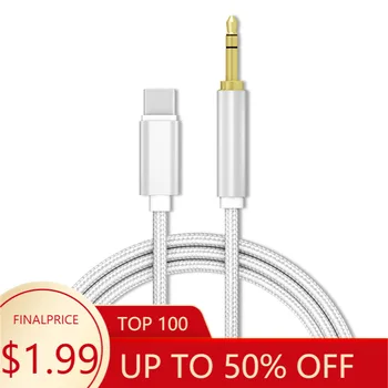

Analog Type-C Audio Cable Type-c Male Turn 3.5mm Hand Aux Vehicular Connection Cable Aux Earphone Cable