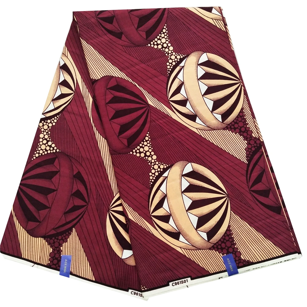 Новое поступление африканская восковая хлопковая ткань настоящий воск высокое качество Анкара африканская ткань для нигерийского свадебного платья 6 ярдов