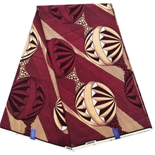 Новое поступление африканская восковая хлопковая ткань настоящий воск высокое качество Анкара африканская ткань для нигерийского свадебного платья 6 ярдов