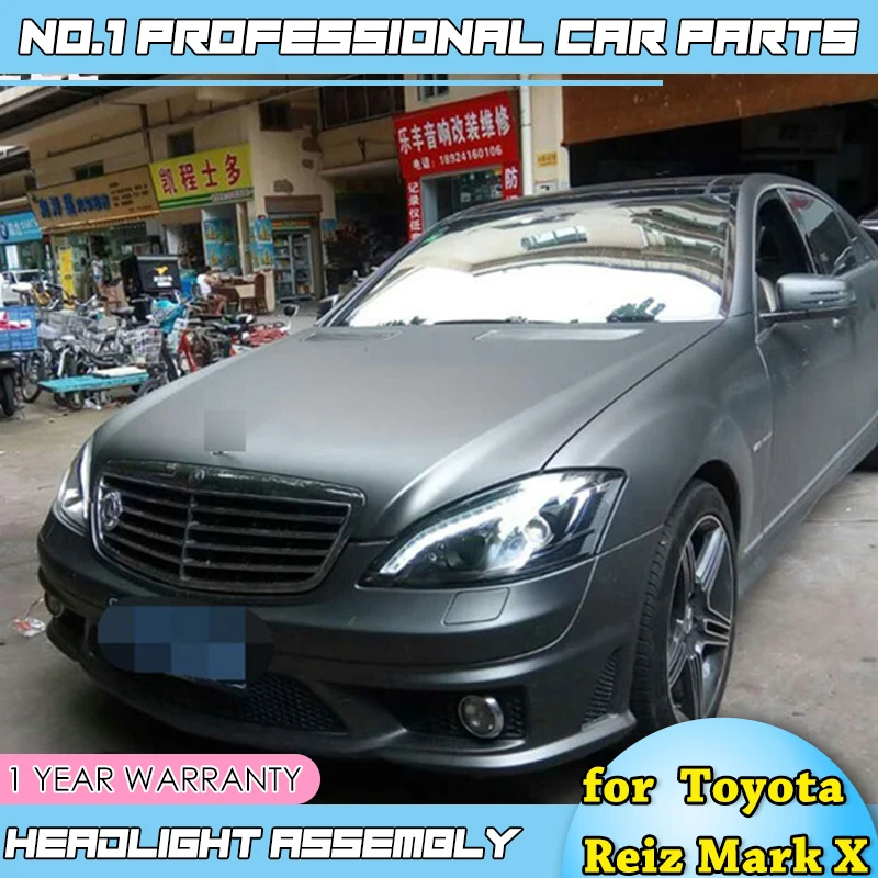 car accessories For Benz W221 Headlight 2005-2009 year LED Front Lamp without AFS function Black housing SN | Автомобили и
