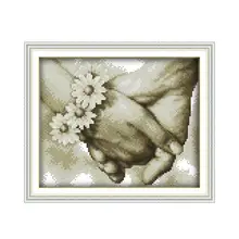Набор для вышивки крестиком рука в руке (3)|embroidery diy|handmade needleworkcross