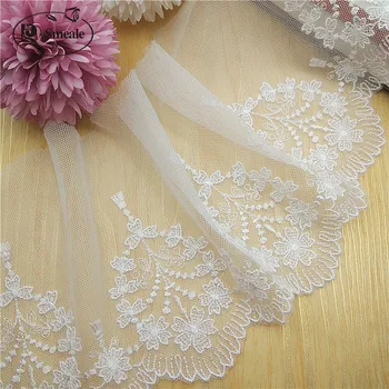 

5 Yards / Lot Width 14Cm Rayon Embroidery Lace Trim, DIY Handmade Lace Accessories Textile Fabrics RS215