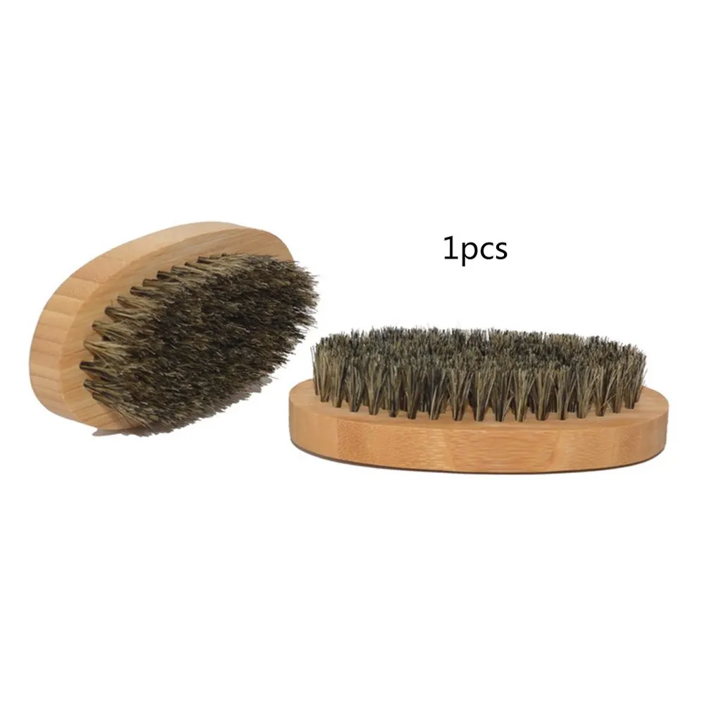 Eco Friendly Boar Bristle Men Shaving Brush Portable Barber Natural Beard Brush For Facial