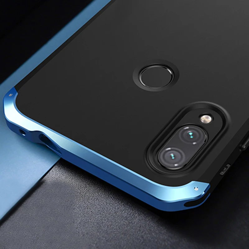 Текстурированная Противоударная металлическая рамка для Redmi Note 7 Note7 Global чехол