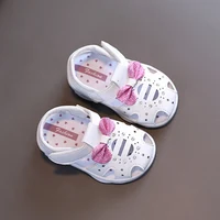 New Summer Sandals Shoes Cute Sweet Fashion Children Leathers Princesses Shoes For Girls Baby Breathable Hoolow Out Bow Shoes 3
