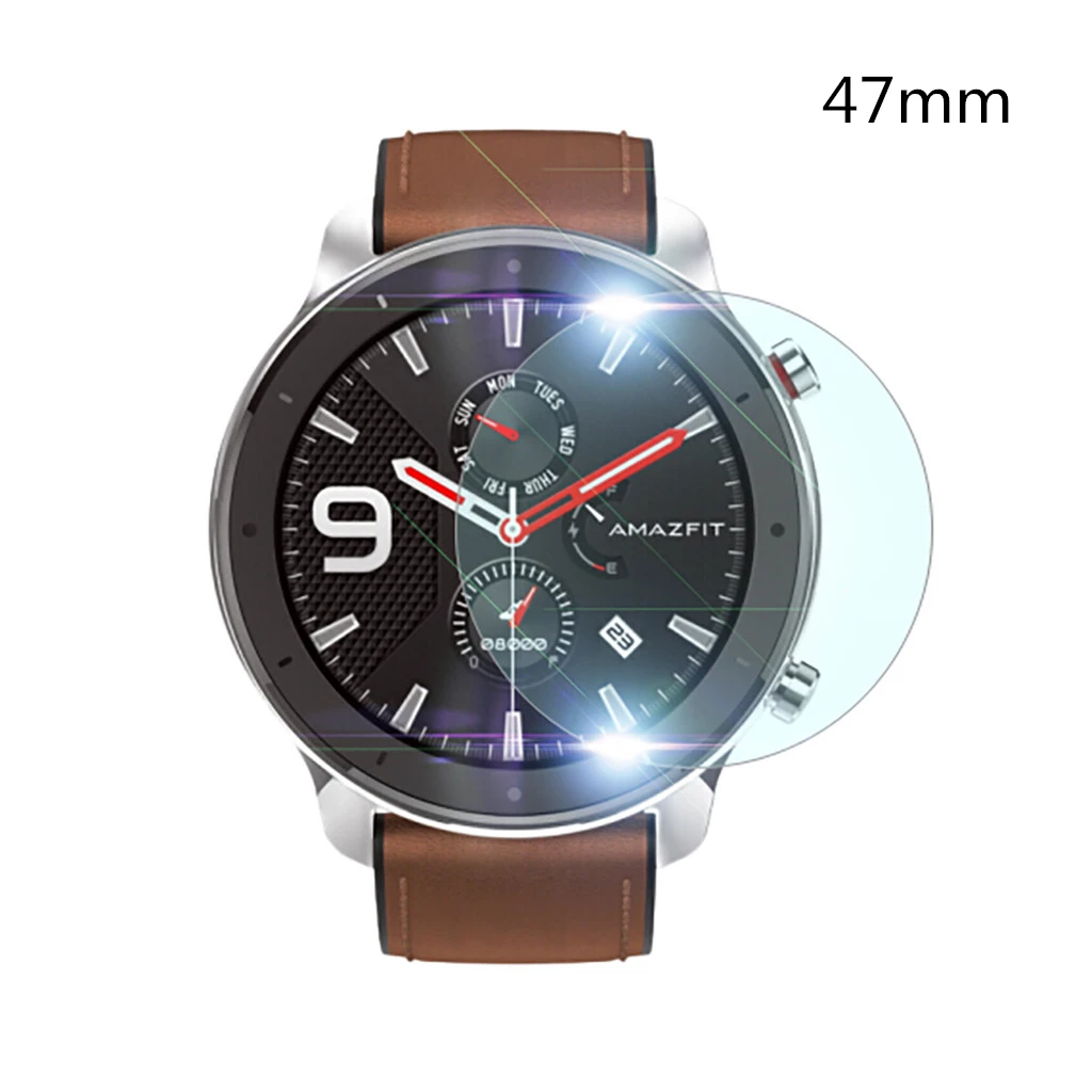 5Pcs-47mm CARPRIE Взрывозащищенная защитная пленка из термополиуретана для Xiaomi Huami AMAZFIT GTR Смарт-часы 42 47 мм пленка из мягкого ТПУ Защита экрана - Цвет: 5Pcs-47mm