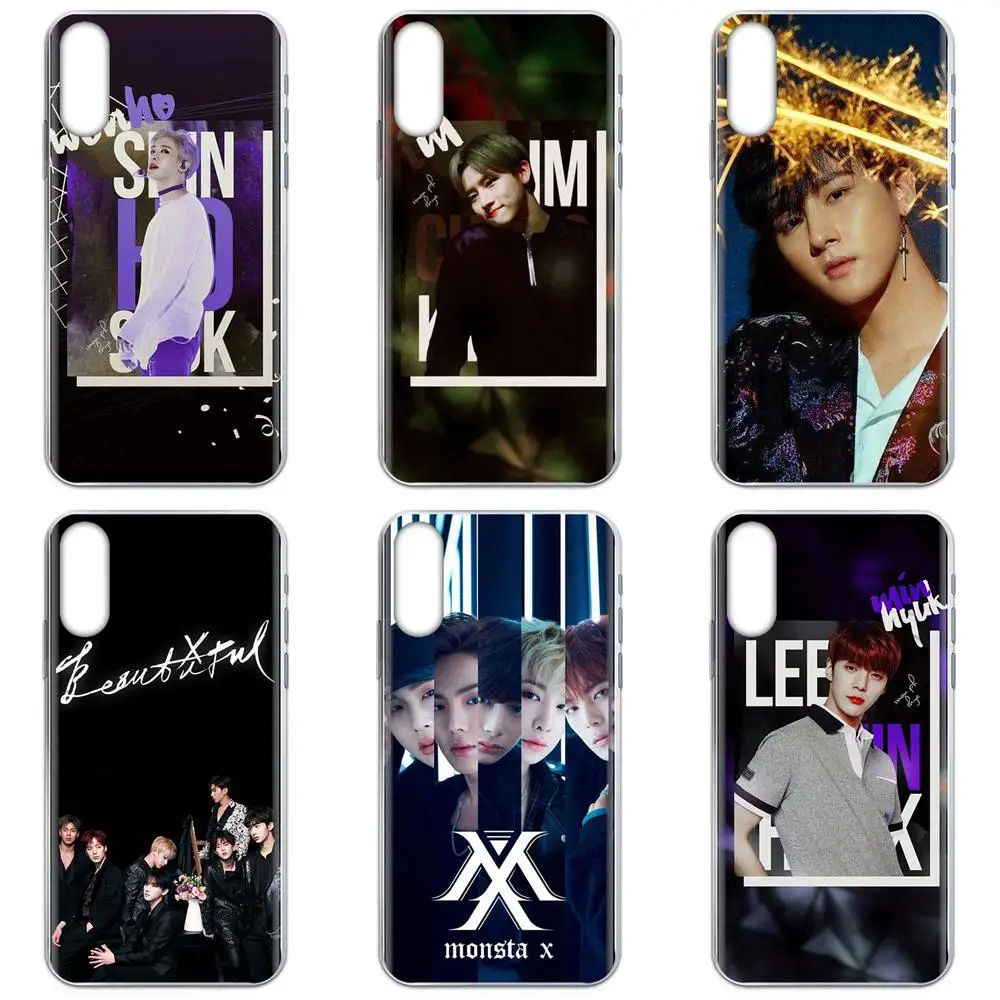 Для Sony Xperia Z Z1 Z2 Z3 Z4 Z5 compact Mini M2 M4 M5 T3 E3 E5 XA XA1 XZ Premium TPU Лидер продаж Monsta X Kpop Boy
