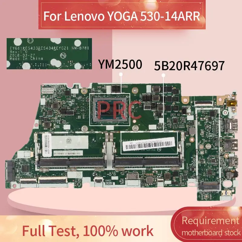 Материнская плата 5B20R47697 для ноутбука Lenovo YOGA 530 14ARR YM2500|Материнские платы