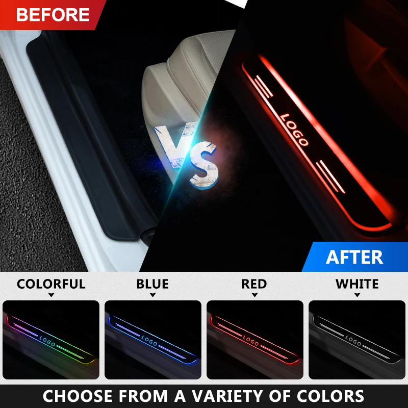 LED Door Sill For Chevrolet Trax 2015 2016 2017 2018 Streamed Light Scuff Plate Acrylic Battery Car Sills Accessories | Автомобили и