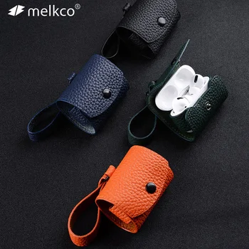 

AirPods Pro Leather Case, Genuine Leather AirPod case with Keychain for Apple AirPods 2 Case & Airpods 1, Wireless Charging