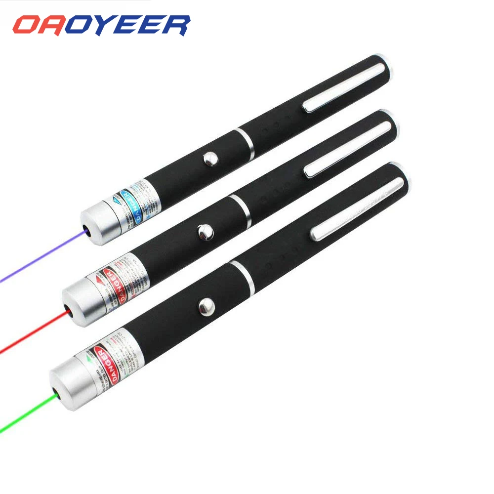 LED Laser Pet Cat Toy 5MW Red Dot Light Sight Working 530Nm 405Nm 650Nm Pointer Pen Interactive |