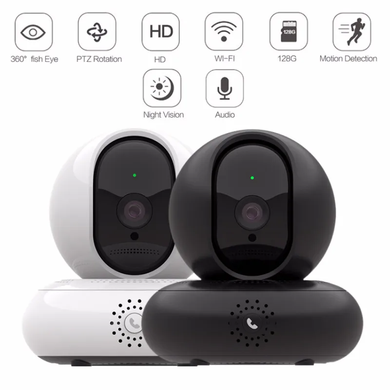 Беспроводная IP камера видеонаблюдения 1080P Wi Fi H.264|Камеры видеонаблюдения| |