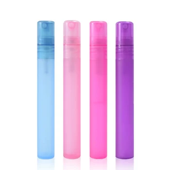 

20pcs 10ml Portable Empty Plastic Frosted Pump Spray Perfume Pen Bottles Atomizer Travel Sample Vials Mist Sprayer Containers