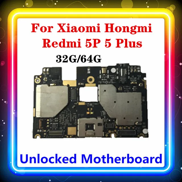Материнская плата для Xiaomi Hongmi Redmi 5 plus p 64 ГБ 32 замена на полные чипы материнская ОС
