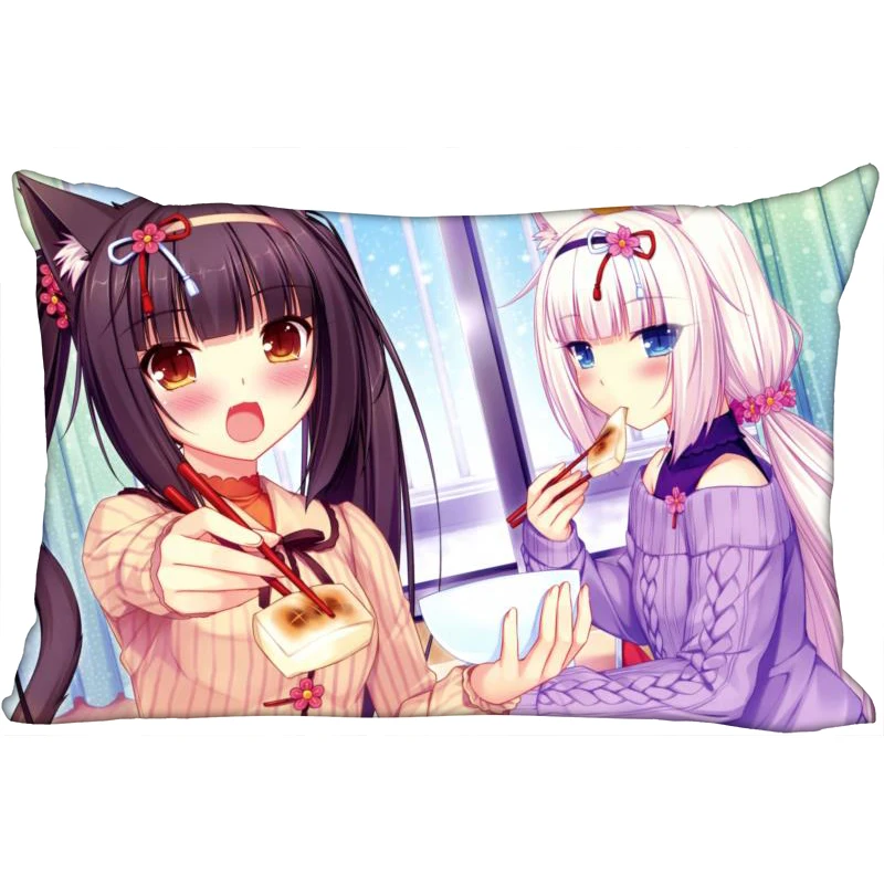 Шунцянь на заказ NEKOPARA декоративная наволочка 45x35 см(одна сторона) прямоугольная Наволочка на молнии с принтом Новогодняя наволочка - Цвет: 25