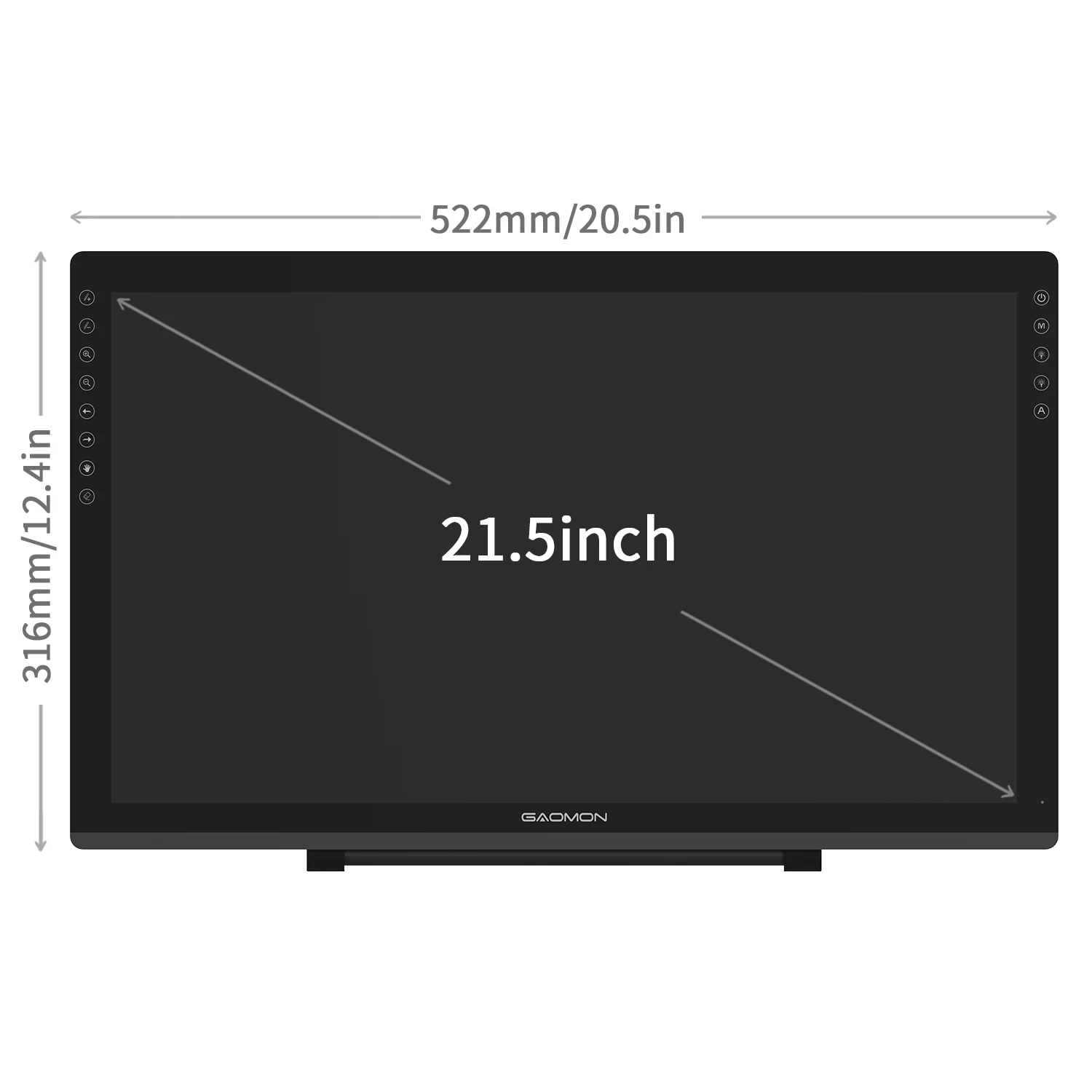 Gaomon pd2200 21,5 Zoll digitales Tablet Blends chutz Volllaminat 