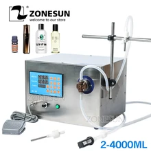 ZONESUN Магнитный насос для напитков, парфюма, минеральная вода, сок, эфирное масло, Электрический цифровой контроль, разливочная машина для бутылки жидкости