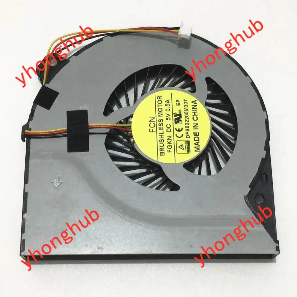 

3-проводной Вентилятор охлаждения сервера Delta Electronics FCN DFS602205M30T KSB0705HA CM1G DC 5V 0.40A