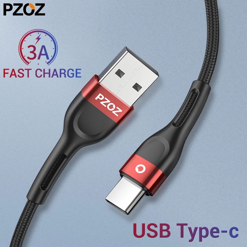 PZOZ USB type c кабель для samsung S10 S9 xiaomi mi 9 8 redmi note 7 k20 Зарядное устройство мобильного