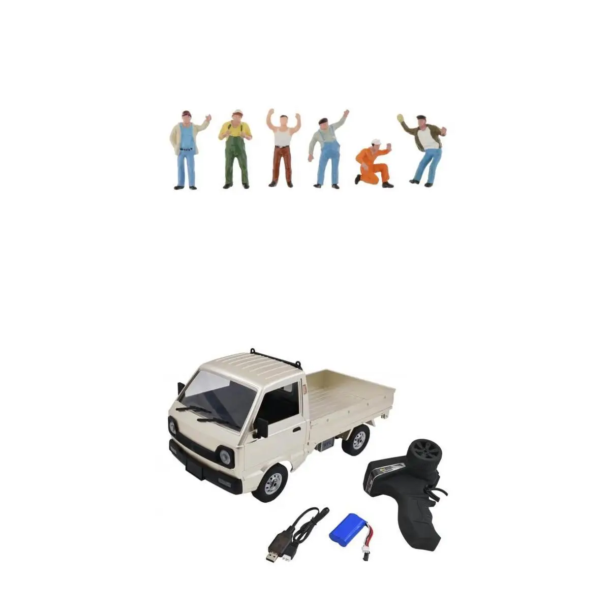 WPL D12 1/10 RC Car Model Electric Toy Simulation  Truck Climbing Car