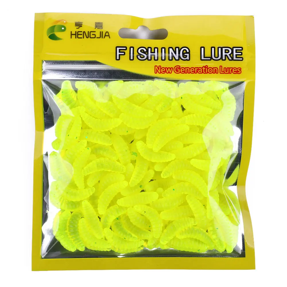 Description Picture 6 of item50PCS/bag Maggot Grub Soft Lure Baits 2CM  Worm Fishing Lure Smell Hooks Shrimp Larva Soft Bait Wobblers Fishing tackle