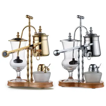 

Stainless Steel Coffee Pots Manual Royal Belgium Coffee Maker Funnel Coffee Filter Gift Box Set