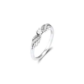 

GPY Ring Angel Wing Rings Women Anel Feminino 925 Jewelry Sterling Silver Anillos Mujer Wedding Engagement Bagues