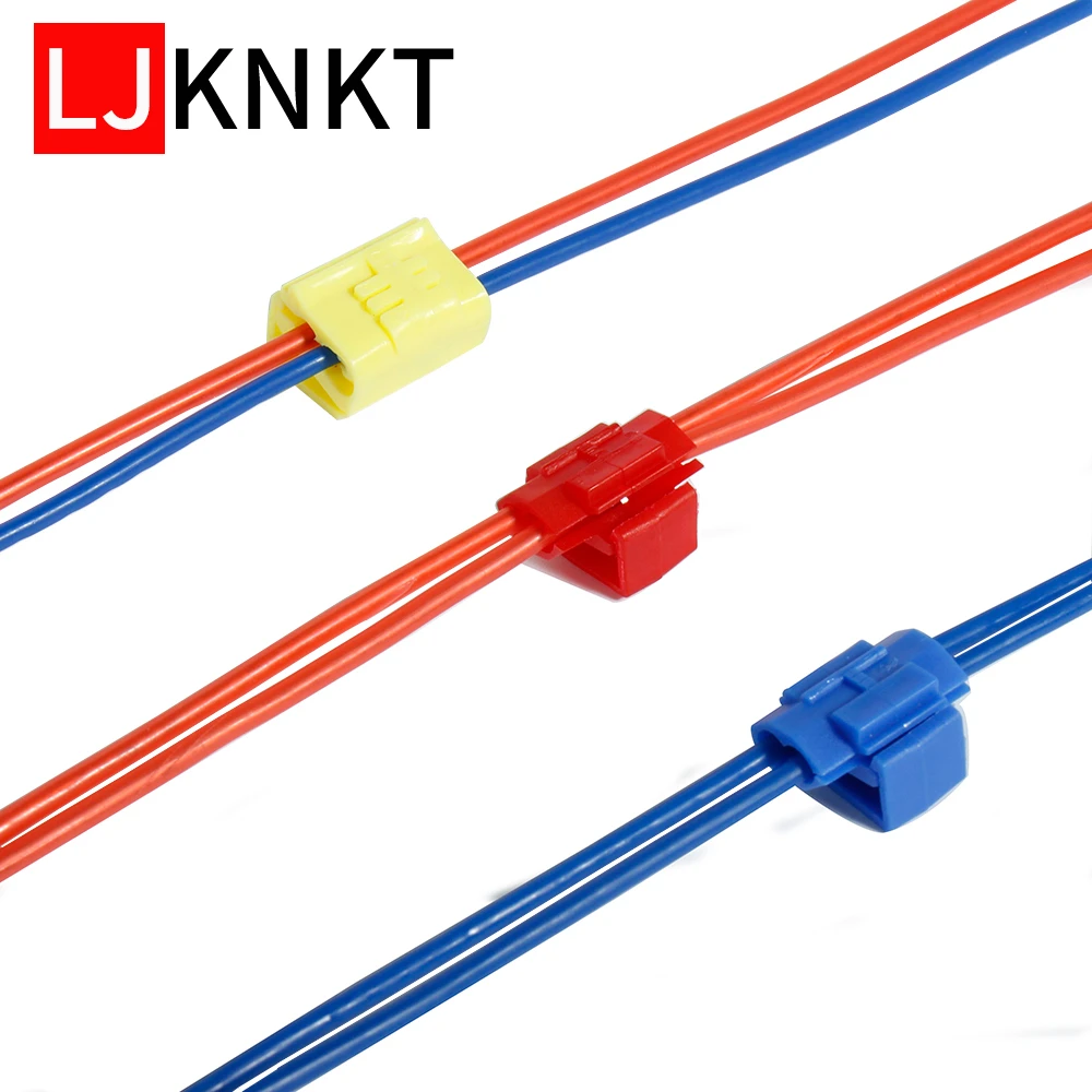

T-wire connector Without Breaking accessories locking quick protect buckle wire line 10/30/50Pcs Splice Terminals insulated kit