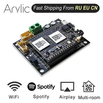 Up2stream Mini WiFi Audio Receiver Module Board with Spotify Airplay DLNA 24bit 192kHZ FLAC Multiroom Free Android iOS App