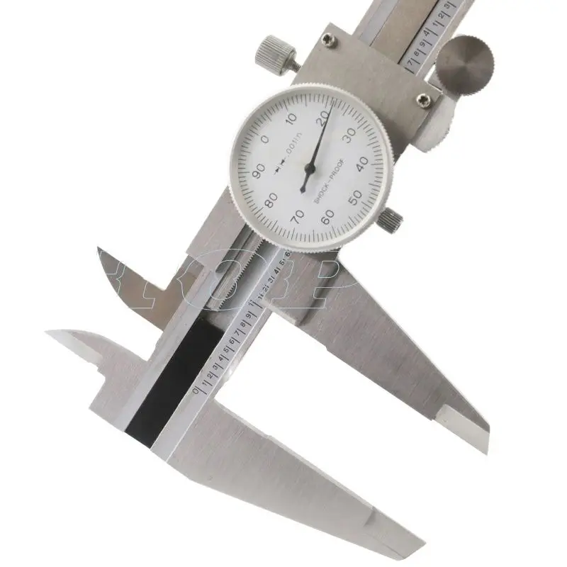 고정밀 스테인리스 스틸 버니어 테이블 켈리퍼, 다이얼 버니어 켈리퍼 게이지, 0-300mm, 0.01mm, 12 인치, 0.001 인치