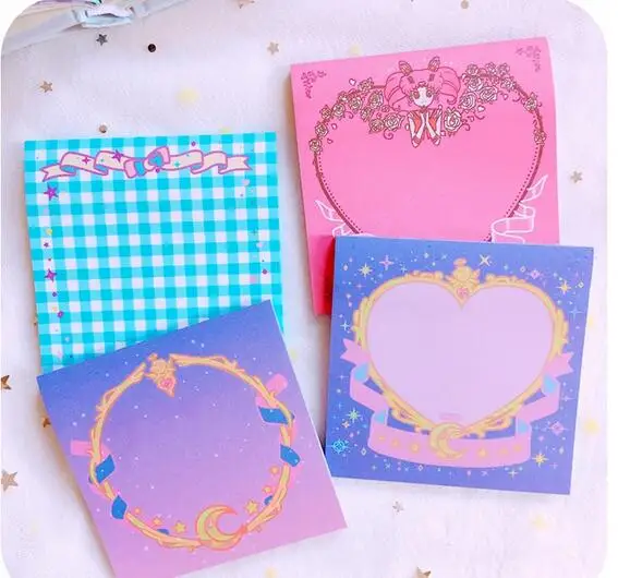 1 шт. Kawaii аниме Сейлор Мун клейкие заметки канцелярские милые Липкие планировщик