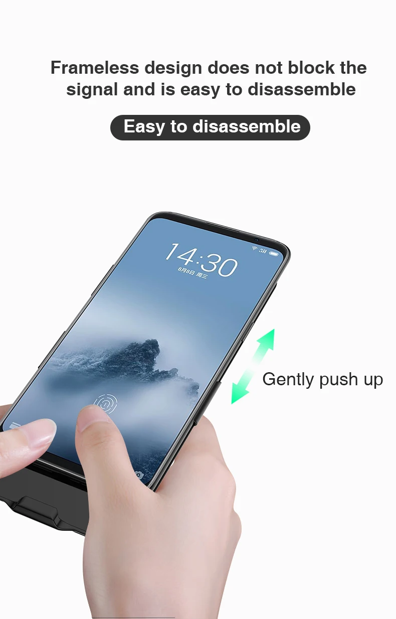 2018 высокое качество 6800 мАч чехол для аккумулятора MEIZU 16th Pack запасная батарея