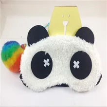 1 шт. маска для сна, ворс, повязка на глаза, китайский белый панда, затенение, сон, хлопок, очки, помощь, расслабление, путешествия, повязка для глаз