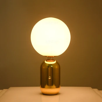 

Modern LED Table Lights Golden Bedroom Bedside Table Lamps Warm Art Ball Table Lamp Lighting Decor Sconce Lamps Lights Fixtures
