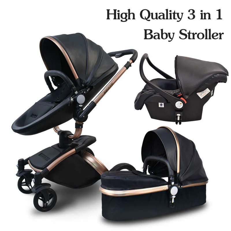 Многофункциональный 3 en 1 cochecito de Bebe de paisaje cochecito plegable transporte oro cochecito de Bebe cochecito para recien nac - Цвет: CAMEL