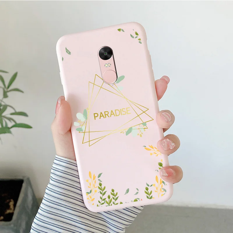 Matte Silicone Soft TPU Shell For Xiaomi Redmi Note 4 4x Note 5Pro Note 5A Cartoon Butterfly Shell For Redmi Note5a Phone Cover cell phone lanyard pouch Cases & Covers
