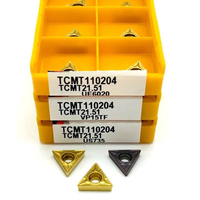 TCMT21.51 VP15TF Lathe CNC Carbide Blades Inserts CT 10pcs TCMT110204 VP15TF 