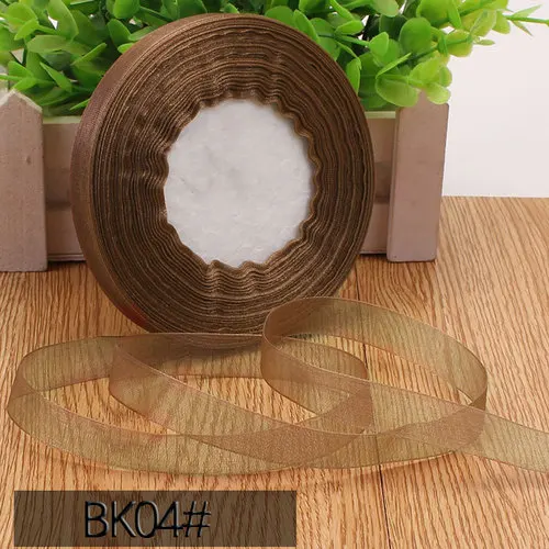 Elegant 45m Organza Satin Ribbon Roll for DIY Crafting and Gift Decoration