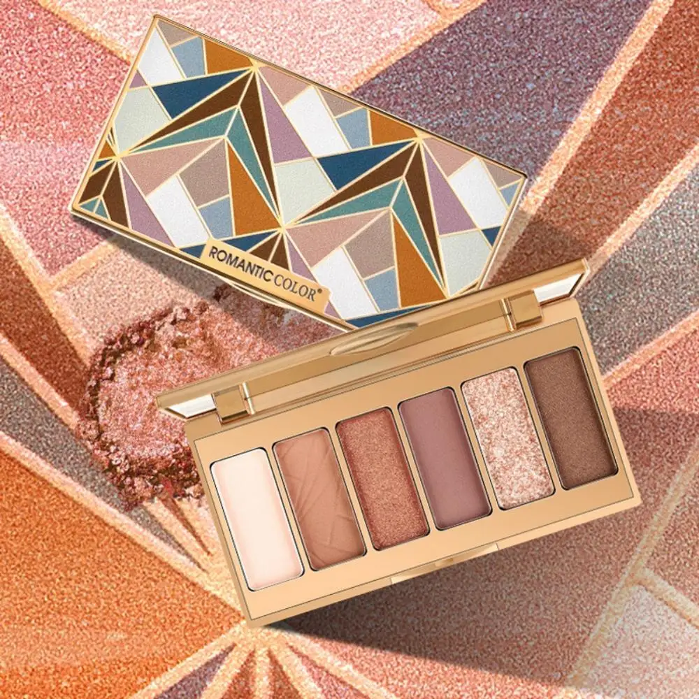 6 цветов, матовые тени для век, красивые перламутровые, очаровательные ...