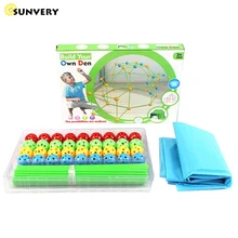 Kit de Construction de forteresse pour enfants, tentes de jeu, tunnel de Construction, bricolage 3D, cadeau pour enfants, 2021