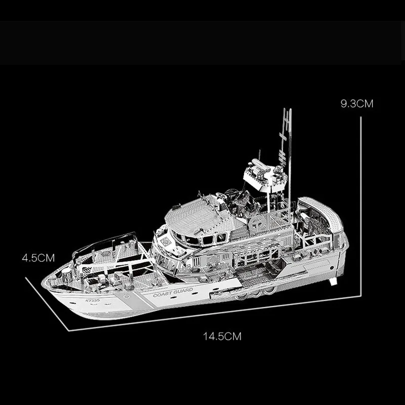 3D сборная металлическая модель мотоцикла спасательная лодка Атомная подводная лодка самолет
