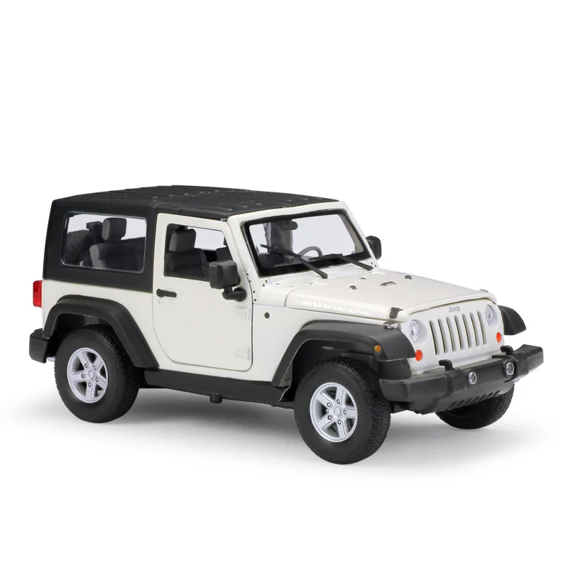 WELLY Модель автомобиля 1:24 Масштаб 2007 Jeep Wrangler литье под давлением автосимулятор сплав внедорожный металлический классический автомобиль для детей подарочная коллекция