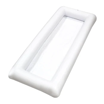 

Camping Drinks Tray Air Mattress For Party Holder With Drain Plug Picnic Inflatable Ice Serving Buffet Bar Hotel Summer
